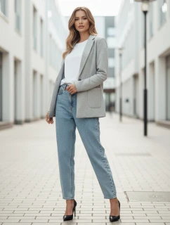 Dámska bunda CLASSVENT light grey FashionStreet PY0108