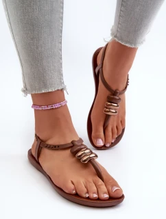 Dámske ploché sandále Žabky 83507 Ipanema Class Blown Up Sandal Fem Brown