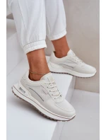 Sneakersy Damskie Big Star NN274A088 Jasnobeżowe