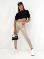 Dámske nohavice LOVFASHION beige FashionStreet UY2115