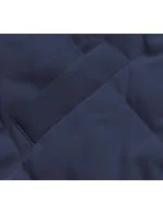 Tmavo modro-khaki dlhá dámska obojstranná vesta (B8137-3) Tmavo modro-khaki dlhá dámska obojstranná vesta (B8137-3)