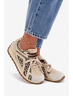 Semišové kožené dámske tenisky Big Star TT274549 beige Semišové kožené dámske tenisky Big Star TT274549 beige