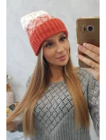 Dámska čiapka Samara K346 červená+biela Dámska čiapka Samara K346 červená+biela