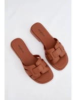 Dámské pantofle na plochém podpatku Camel Lorania