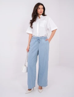 Nohavice D80038BB62627L220 svetlomodré