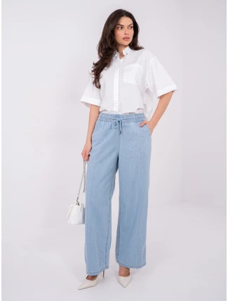 Nohavice D80038BB62627L220 svetlomodré