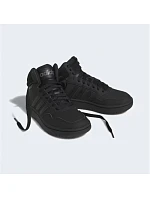 Unisexová juniorská členková obuv Hoops Mid 3.0 K Jr HR0228 Čierna – Adidas Unisexová juniorská členková obuv Hoops Mid 3.0 K Jr HR0228 Čierna – Adidas