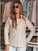 Dámska prechodná prešívaná bunda ENZIOK beige FashionStreet TY4865
