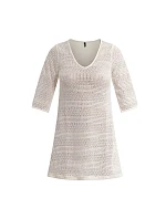 Dámske plážové šaty DIM SHELL DRESS - DIM - biele Dámske plážové šaty DIM SHELL DRESS - DIM - biele