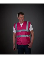 Bezpečnostná vesta Yoko HVW 100 Hi-Vis 79.W100 ružová Bezpečnostná vesta Yoko HVW 100 Hi-Vis 79.W100 ružová
