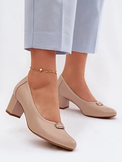 Lodičky na podpatku Vinceza béžové