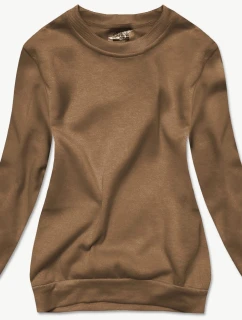 Dámska sépiová mikina so sťahovacím lemom (W01-158)