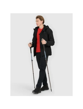 Pánska trekingová bunda 3 v 1 s membránou 10000 4F 4FRAW25TTJAM1052-20S pánske Pánska trekingová bunda 3 v 1 s membránou 10000 4F 4FRAW25TTJAM1052-20S pánske