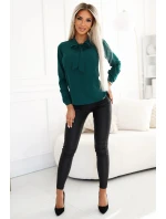 Dámska blúzka 140-24 Tmavo zelená - Numoco Dámska blúzka 140-24 Tmavo zelená - Numoco