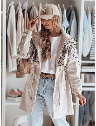 Dámska prechodná bunda FERIPARKA béžová FashionStreet TY4874