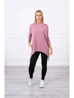 Mikina s potlačou kolesa tmavo ružová