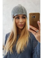 Fleecová čiapka Zoja K306 sivá+modrá