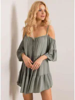 Dámske šaty-TW-SK-BI-80840.20 khaki Dámske šaty-TW-SK-BI-80840.20 khaki