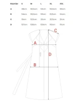 S411 Šaty bez rukávov s volánovým výstrihom - zelené