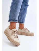 Dámska športová obuv 2919 Beige - ZAZOO. Dámska športová obuv 2919 Beige - ZAZOO.