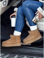 Dámske snežnice na platforme beige FashionStreet ZY1066