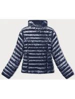 Dámska prešívaná bunda so stojačikom tmavomodrá (16M9110-215) Dámska prešívaná bunda so stojačikom tmavomodrá (16M9110-215)