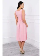 Šaty so širokými ramienkami púdrovo ružové Šaty so širokými ramienkami púdrovo ružové