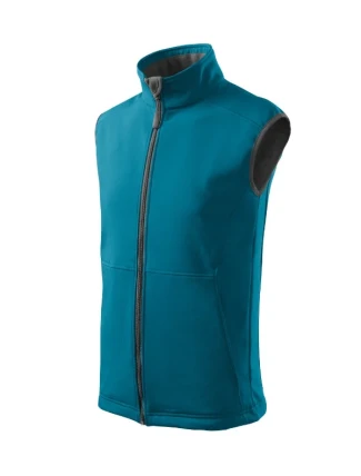 Vision pánska softshellová vesta dark turquoise