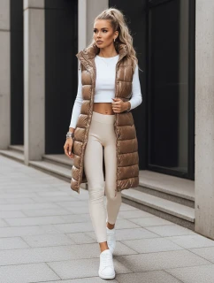 Dámska prešívaná vesta GANTINI camel FashionStreet TY3741