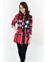 Červeno-čierna obojstranná dámska bunda (W653) Červeno-čierna obojstranná dámska bunda (W653)