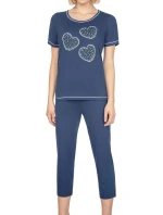 Dámske pyžamo 667 tmavomodré plus - REGINA