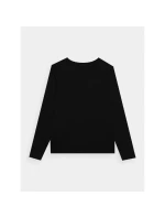 Dámske oversize hladké tričko s dlhým rukávom 4F 4FWMM00TLONF431-20S