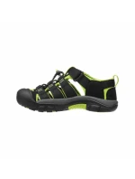 Detské trekingové sandále Keen Newport H2 Black/Lime green na leto (1009942)