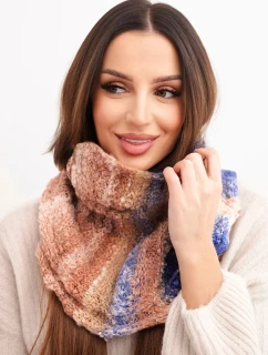 Dámsky vlnený mäkký šál golfový zimný KN21 fialový