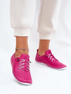 Półbuty Damskie Ze Skóry Naturalnej Artiker 54C0830 Różowe