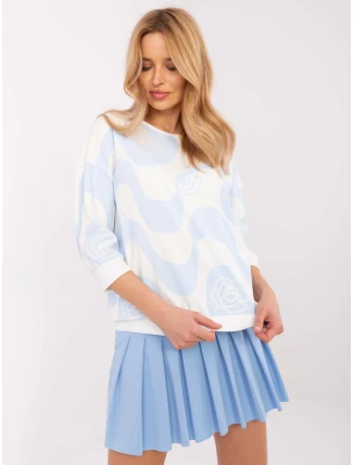 Blúzka RV BZ A285.24 bielo-modrá