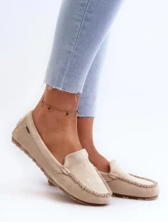 Dámske mokasíny DF937 Light beige - Krok vo veľkom štýle