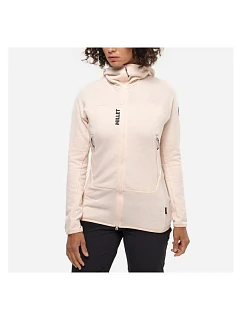 Dámska mikina MILLET Fusion Grid Hoodie v svetloružovej farbe