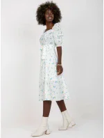 Dámske šaty LK SK 508964 bielej a modrej Dámske šaty LK SK 508964 bielej a modrej