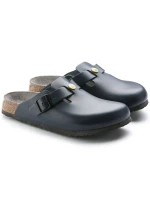 Birkenstock Boston ESD Blue dámske dreváky z prírodnej kože Narrow Narrow (0061388)