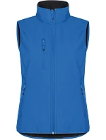 Clique Classic Softshell Vest W Dámska 3-vrstvová softshellová vesta 67.0916 kráľovská modrá Clique Classic Softshell Vest W Dámska 3-vrstvová softshellová vesta 67.0916 kráľovská modrá
