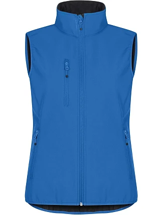 Clique Classic Softshell Vest W Dámska 3-vrstvová softshellová vesta 67.0916 kráľovská modrá Clique Classic Softshell Vest W Dámska 3-vrstvová softshellová vesta 67.0916 kráľovská modrá
