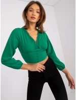 Blúzka DHJ BZ 15672.40 zelených