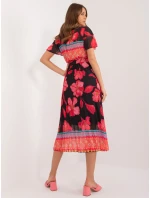 Šaty DHJ SK 11331 5.19 čierna a červená