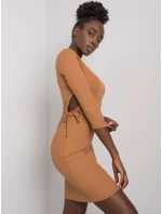 Šaty LK SK 508687.17P svetlo hnedá