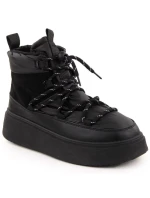Dámske snehové topánky na pltform 24-72302BK / WOL280A Black - Potocki Dámske snehové topánky na pltform 24-72302BK / WOL280A Black - Potocki
