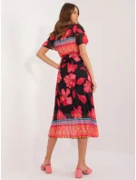 Šaty DHJ SK 11331 5.19 čierna a červená