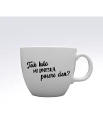 SO WHO WILL SAVE MY DAY TODAY? - MEGA XXL keramický hrnček 1000 ml SO WHO WILL SAVE MY DAY TODAY? - MEGA XXL keramický hrnček 1000 ml