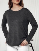 Dámska blúzka LUCERIA s príveskom v grafitovej farbe FashionStreet RY2675 Dámska blúzka LUCERIA s príveskom v grafitovej farbe FashionStreet RY2675