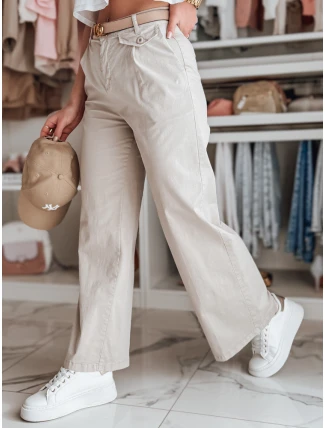 Dámske široké nohavice MOBISKA light beige FashionStreet UY2618